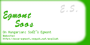 egmont soos business card